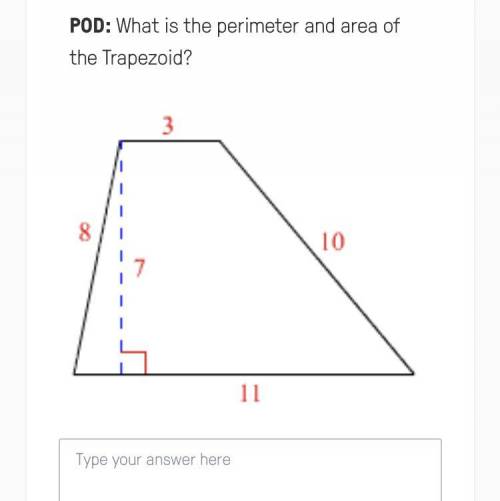 What is the perimeter and area of the trapezoid?