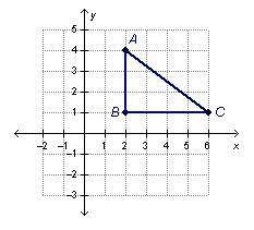 Triangle ABC is shown below. Which point is the coordinate of the image of A under the transformatio