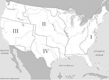 What does are II on the map indicate? A. Louisiana Purchase B. Texas Annexation C. Mexican Cession D