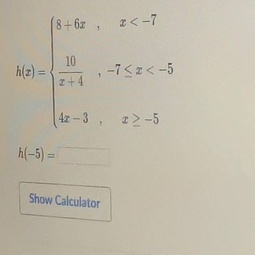 Evaluate piecewise functions  Pls answer