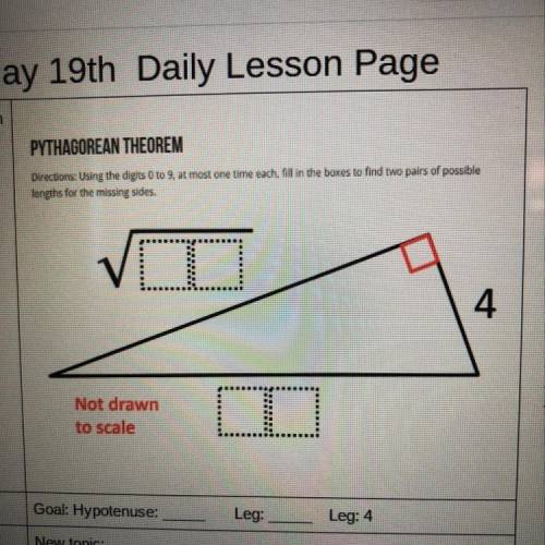I need help with Pythagorean theorem