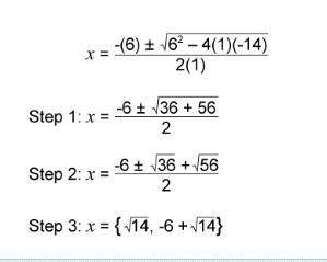 A.Step 1: Pedro should subtract 56 instead of add 56 under the radical. B.Step 2: Pedro cannot distr