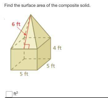 Solve for the surface area. YOU DON'T NEED TO SHOW WORK.