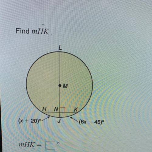 Please help been stuck on this problem for 20 minutes!! Class -Geometry chapter 10 circles Book-Geom