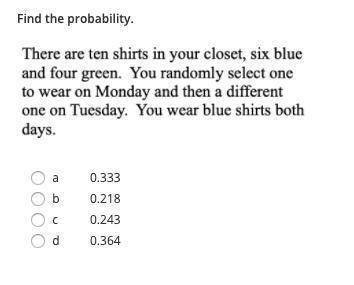 Please i need help with this problem its probability