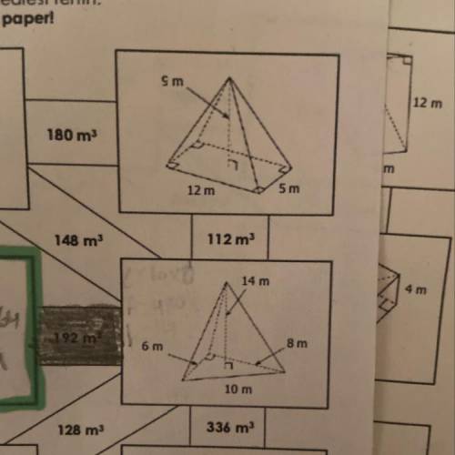 What is the volume of the shape in the middle? PLEASE HELP