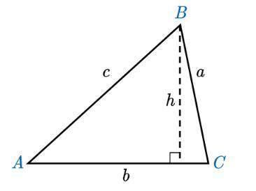 Using the following triangle, write a proof to verify that sinA/a=sinC/c Write two different express