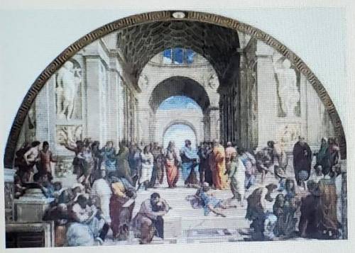 What was the central idea of Raphael's School of Athens, seen below?A. Philosophy is the queen of th