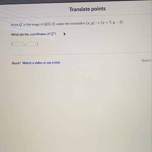 Math, translations, i need help please!!