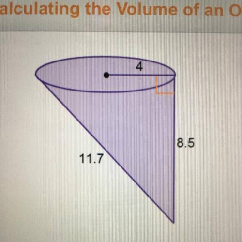What is the volume of the oblique? Round to the nearest tenth.  Answers are:  142.4 cubic units  142