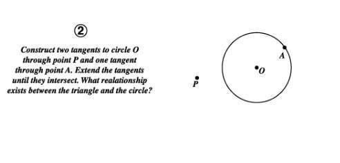 Help! what relationship exists between the triangle and the circle?