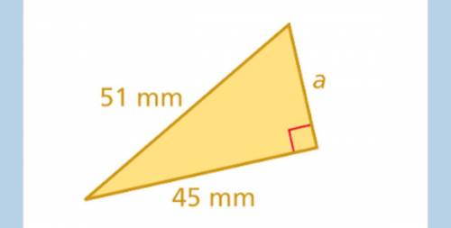 Find the missing length of the triangle. *