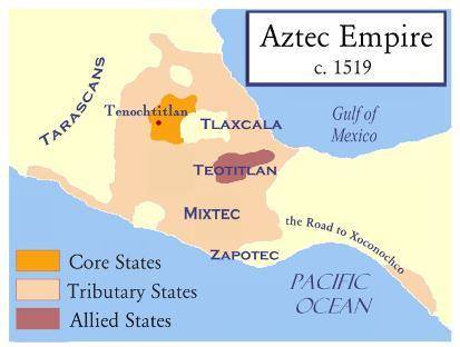 MULTIPLE CHOICE: Which of these were the characteristics of the Aztec empire? A. implementation of t