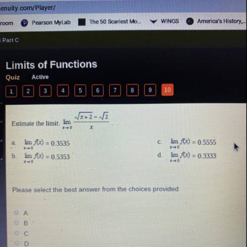 Estimate the limit (Picture Provided)