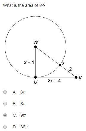 What is the Area of W?