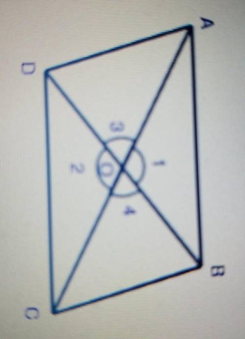 Look at the quadrilateral shown below:Elba writes the following proof for the theorem: If the diagon