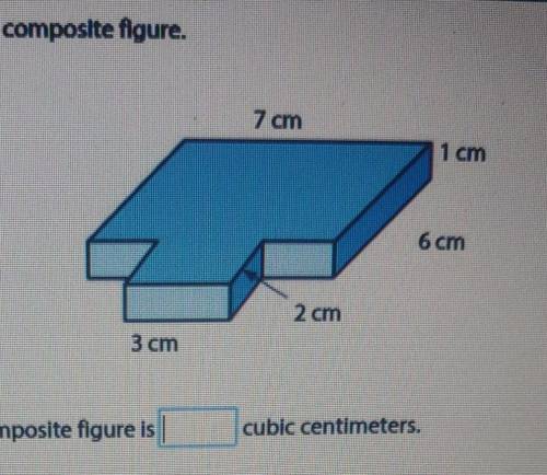 HURRY The volume of the composite figure is BLANK cubic centimeters ???HURRY!!