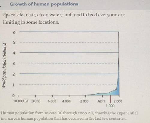 Using the diagram above what was the approximate human population in the year 1000 AD?  Answer choic