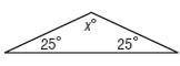 HELP PLEASEE, What is the value of X in the triangle?