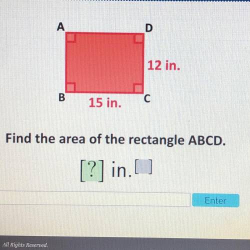 Find the area of the rectangle ABCD. I need both green and grey box please.