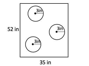 At a school fair, students were challenged to hit one of the small congruent circles on the large r