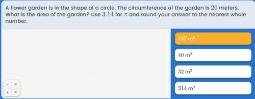 How are u supposed to find the area only with the circumference?