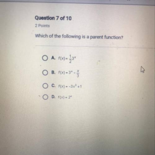 Which of the following is a parent function?