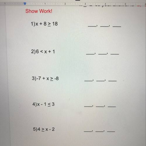 Does someone know how to do this? i don't get it at all. show work please. thank you.