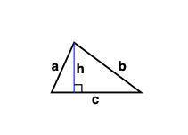 Find the perimeter of the triangle using the dimensions shown given below. (a = 57.36 yards; c = 83