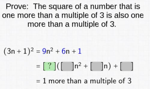 Prove: The square of a number that is one more than a multiple of 3 is also one more than a multipl