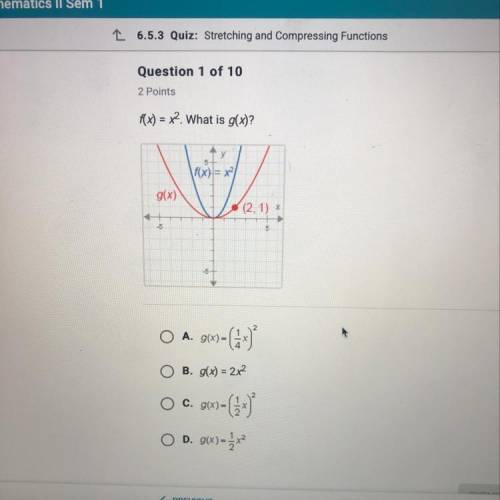 F(x)=x^2. what is g(x)?