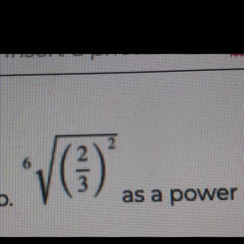Convert this radical fraction into a power