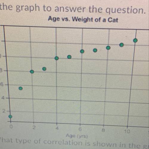 What type of correlation is shown in the graph? no correlation positive negative