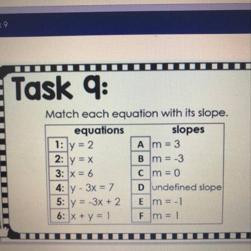Please match the 6 questions with the correct answer (just use the letters and numbers!)