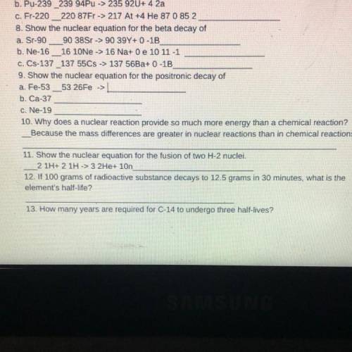 I need help with numbers 9 12 and 13 please!