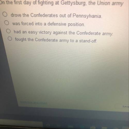 On the first day of fighting at Gettysburg, the union army?