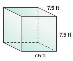 Find the volume of the rectangular prism. 166.375 in.3 337 in.3 56.25 in.3 421.875 in.3