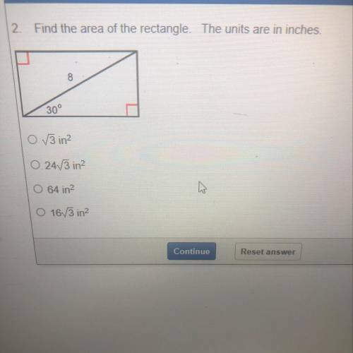 What is the area of a rectangle?