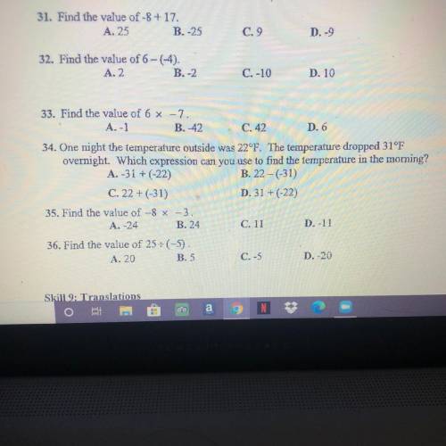 I need help with number 34 please!