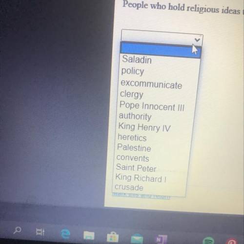 Please select the word from the list that best fits the definition, People who hold religious ideas