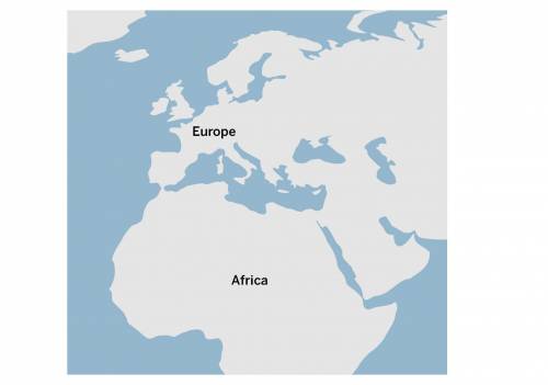 In the past, Africa used to be farther away from Europe than it is now (shown above). What could ex