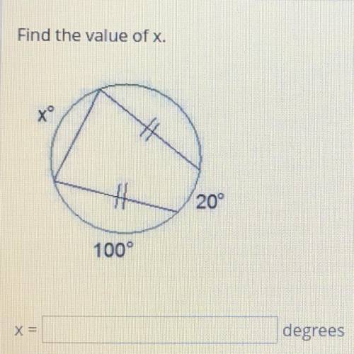Find the value ox x. (Circles)
