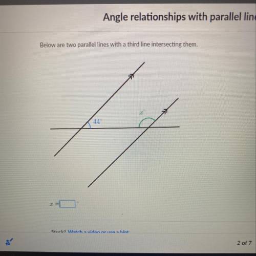 Angle relationships with parallel lines