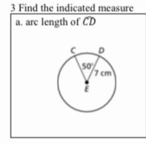 What is the arc length of cd