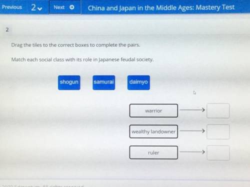 HELP!! Match each social class with its role in Japanese feudal society.