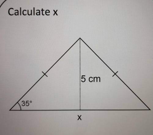 Calculate x pls help!!