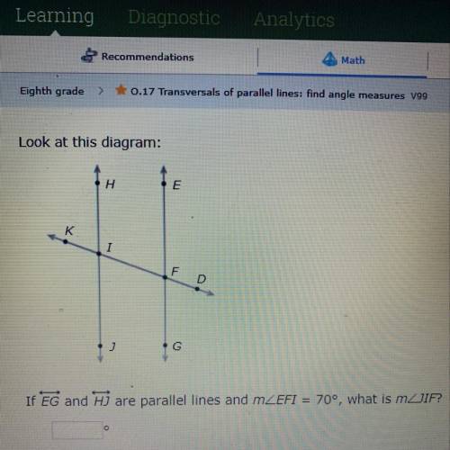 Find angle measures of parallel lines