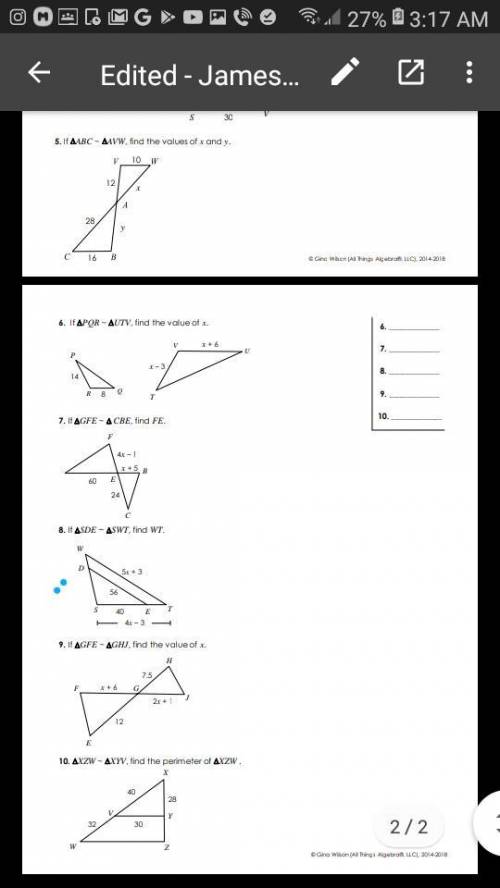 Need answers on any of these questions I'm stuck and don't know what to do...