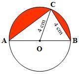 Find the area of the shaded regions below. Give your answer as a completely simplified exact value