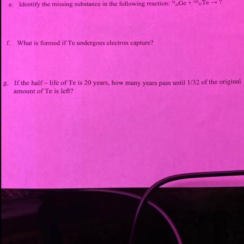 I need help with question E please